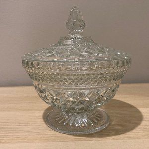Vintage Wexford Covered Glass Dish